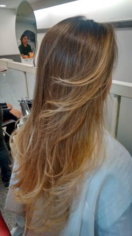 Corte com iluminação pontas ombre hair cabelo cabeleireiro(a) maquiador(a)