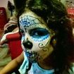 #maquiagem #artística #arte #makeup #caveira #mexicana #kids #criança #Halloween