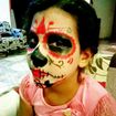 #maquiagem #artística #arte #makeup #caveira #mexicana #kids #criança #Halloween
