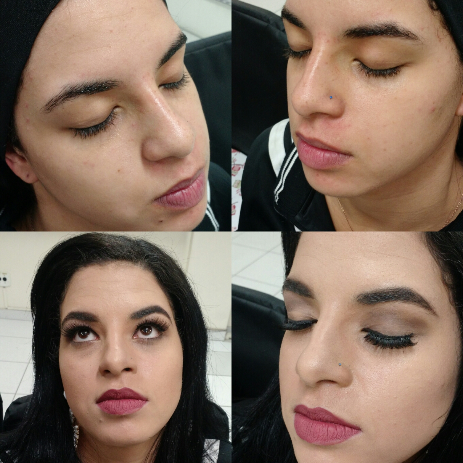 Antes e depois. maquiador(a) designer de sobrancelhas manicure e pedicure micropigmentador(a)