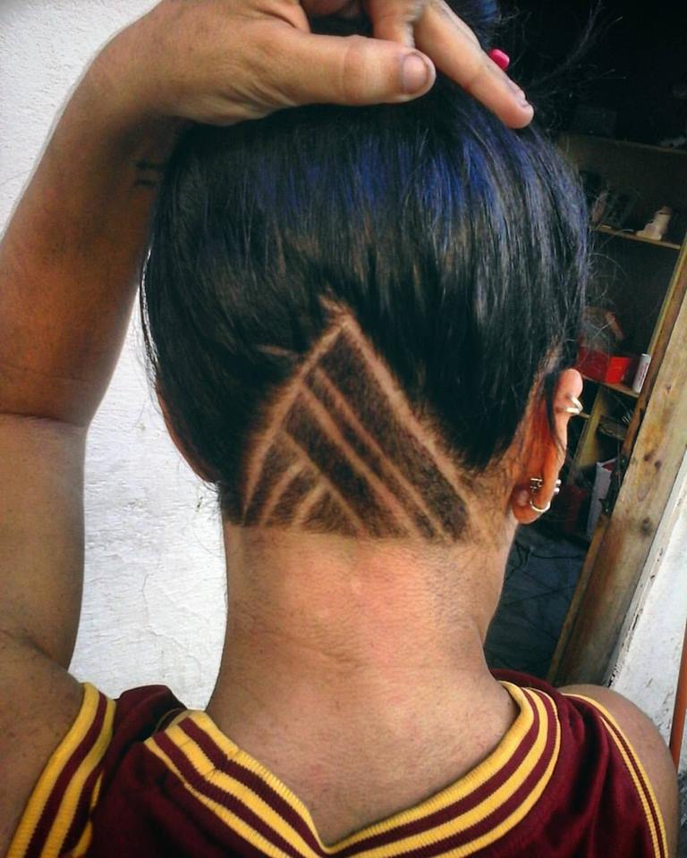 uder cut femino cabelo barbeiro(a) cabeleireiro(a)
