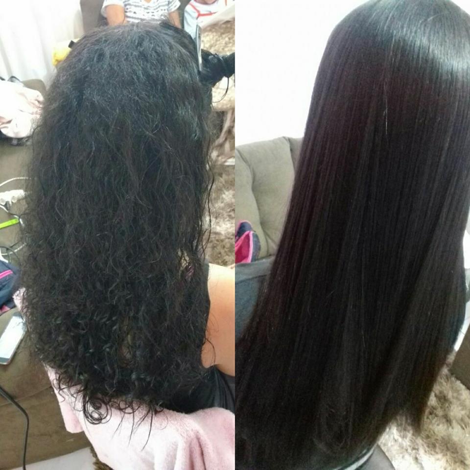 Progressiva! Antes e depois.  cabelo auxiliar cabeleireiro(a) cabeleireiro(a)