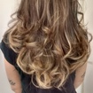 Mechas com limpeza de coloração.