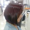 Corte chanel de bico com franja