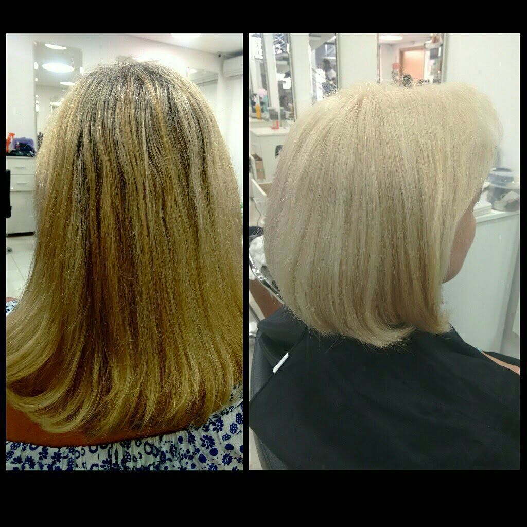 Correção de cor e corte cabelo cabeleireiro(a) maquiador(a) designer de sobrancelhas stylist / visagista