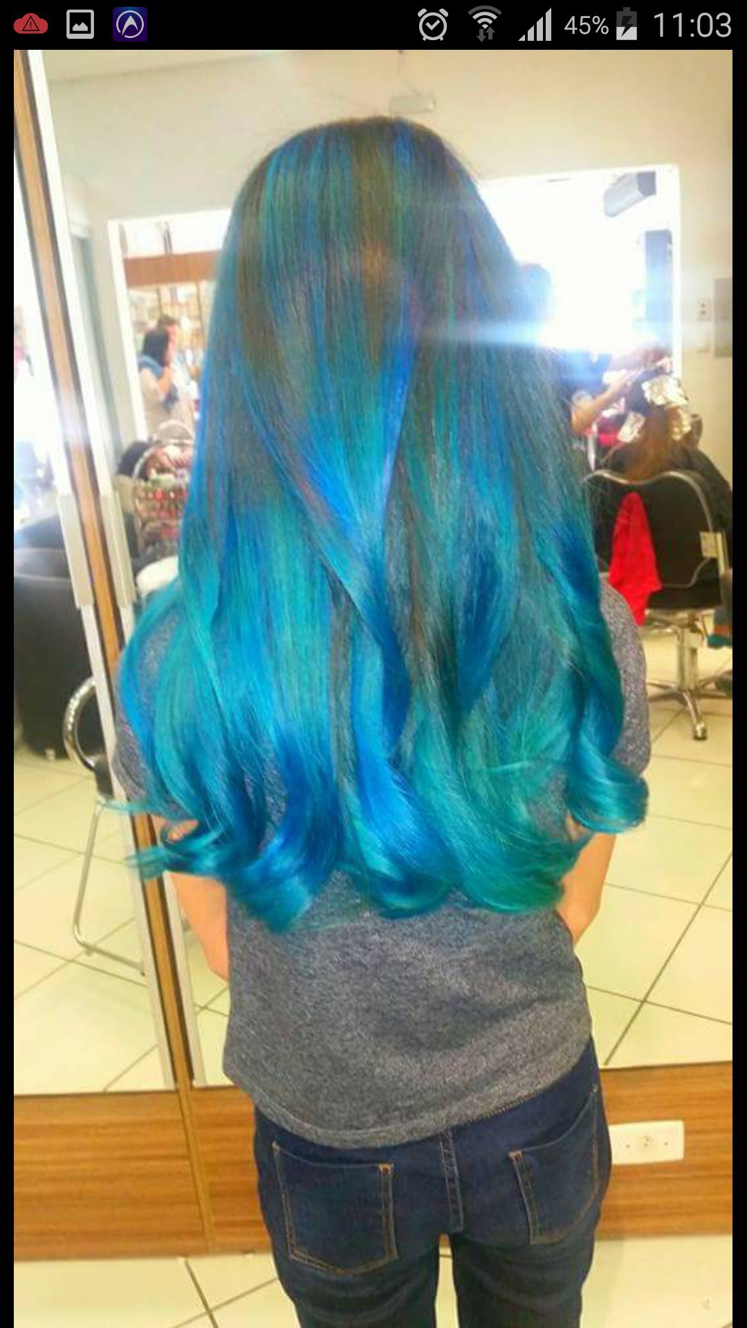 Mechas platinadas, tonalizadas com cores fantasias, azul ciano, verde piscina! cabelo cabeleireiro(a) barbeiro(a)