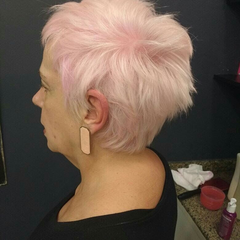 Rosé haircolor cabelo cabeleireiro(a) barbeiro(a) maquiador(a)