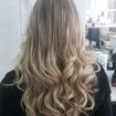 Mechas costuradas 
Fundo 7. 1
Tonalizacao 8. 88 
Corte repicado a 45
Escova e modelagem