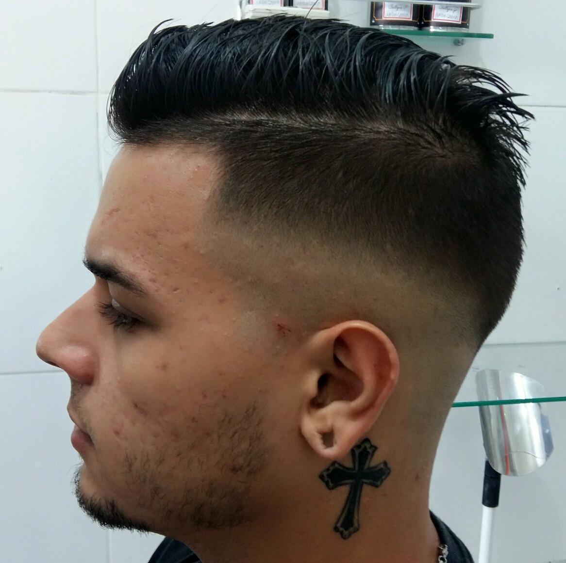 Navalhado!!! #fade #maismarcado #navalhado #graduação #degrade #cortemasculino  cabelo barbeiro(a) cabeleireiro(a)