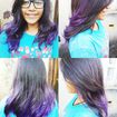 Ombré Hair roxo