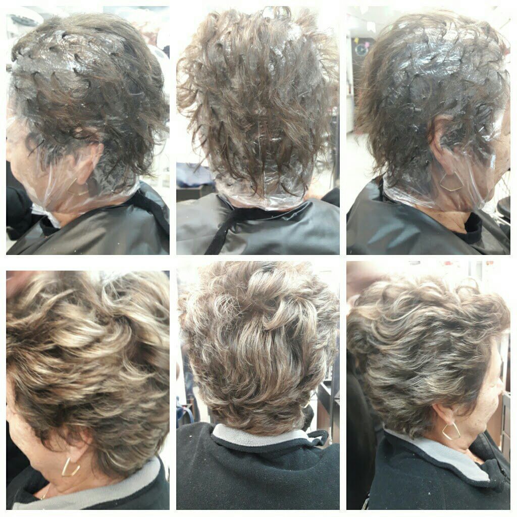 Coloração e luzes❤ cabelo auxiliar cabeleireiro(a)