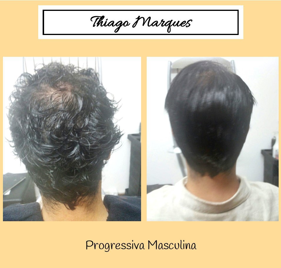 Progressiva masculina cabelo cabeleireiro(a)