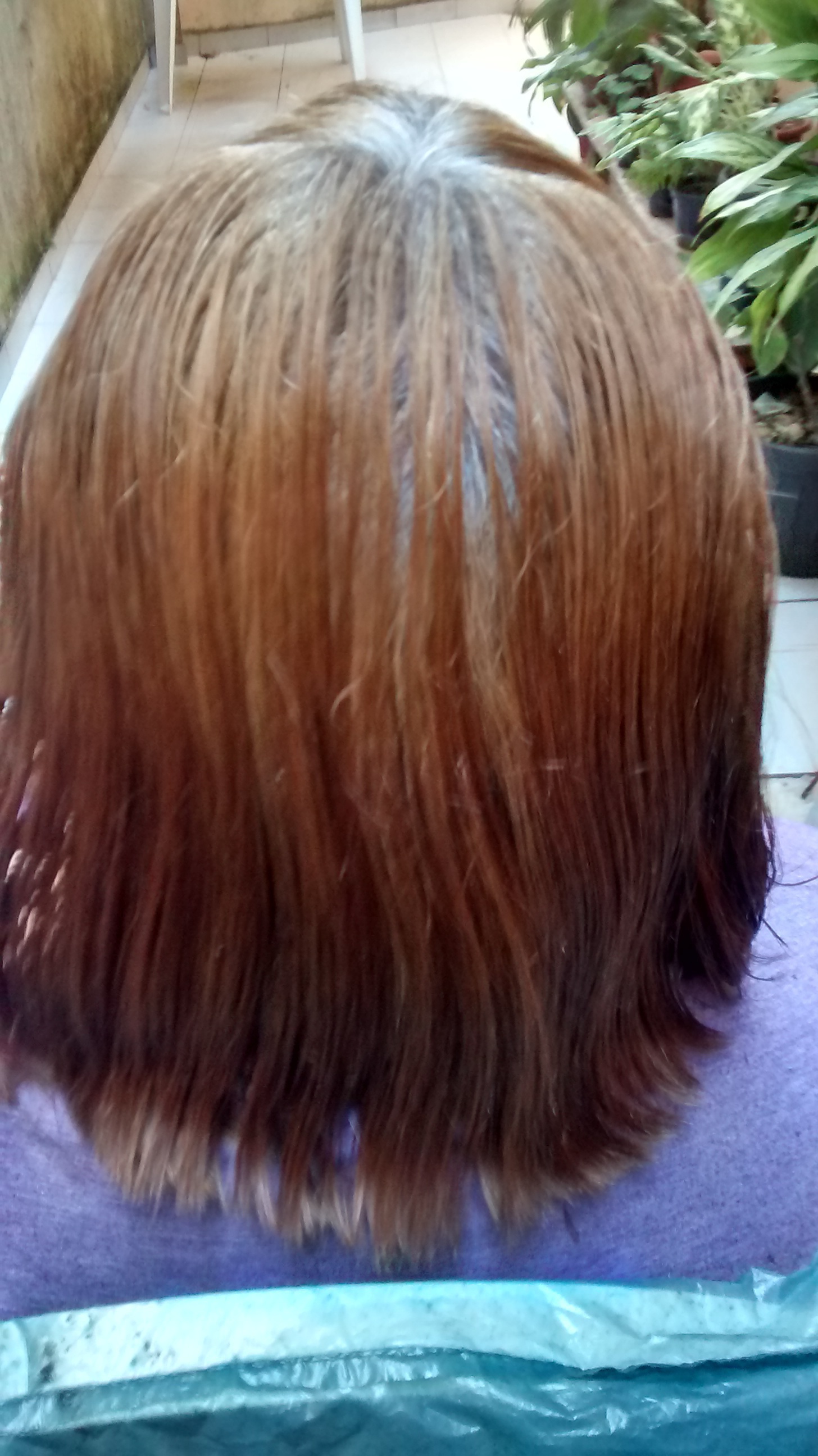 Antes da colocação e do corte Chanel 😶 cabelo cabeleireiro(a) auxiliar cabeleireiro(a)