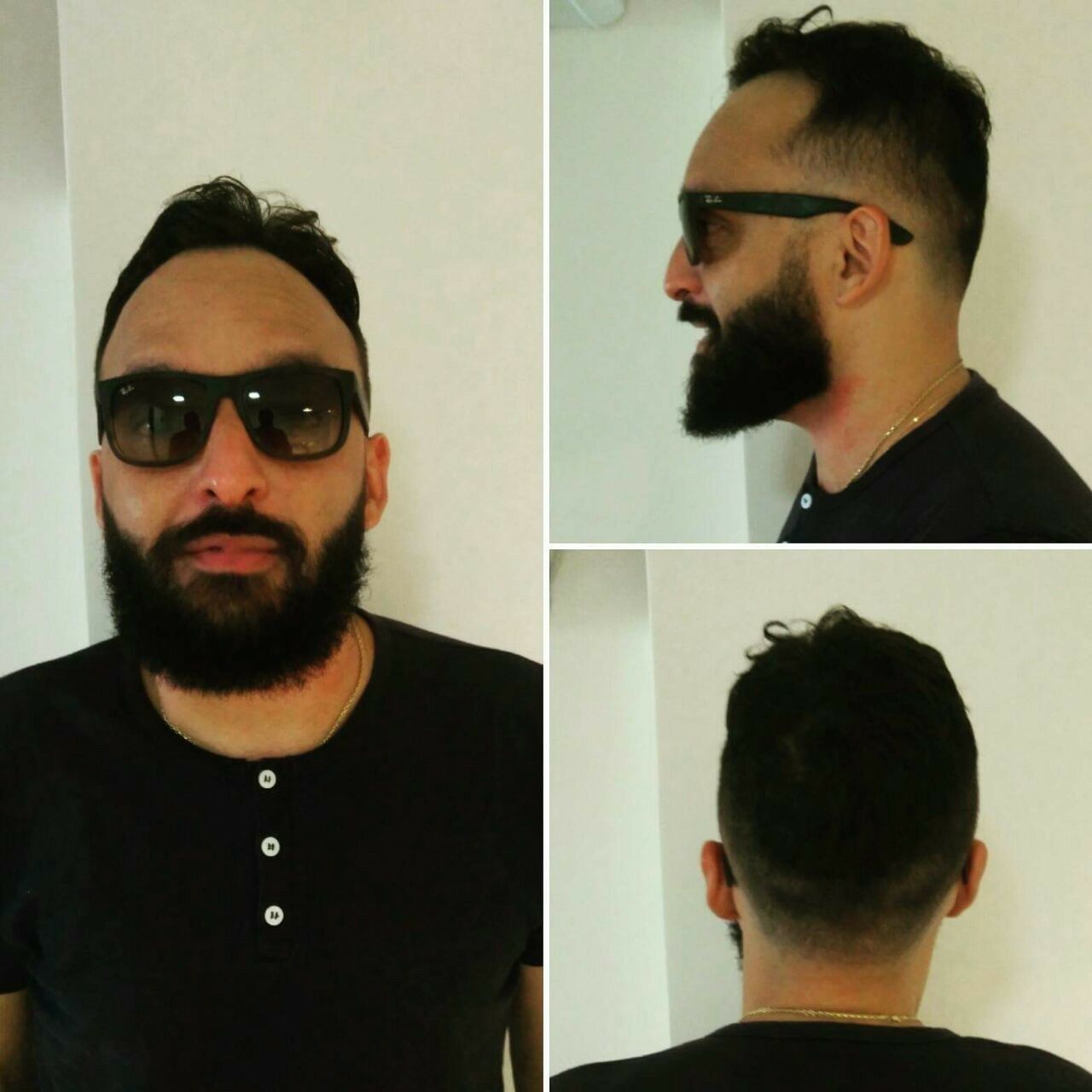 Corte fade e barba lenhador. outros barbeiro(a) barbeiro(a) barbeiro(a)