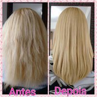 Progressiva antes e depois
Depois lavado e apenas seco.
E o melhor sem escamação cabelo empresário(a) cabeleireiro(a)