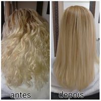 Progressiva antes e depois
Depois lavado e apenas seco.
E o melhor sem escamação cabelo empresário(a) cabeleireiro(a)
