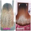 Progressiva antes e depois
Depois lavado e apenas seco.
E o melhor sem escamação
