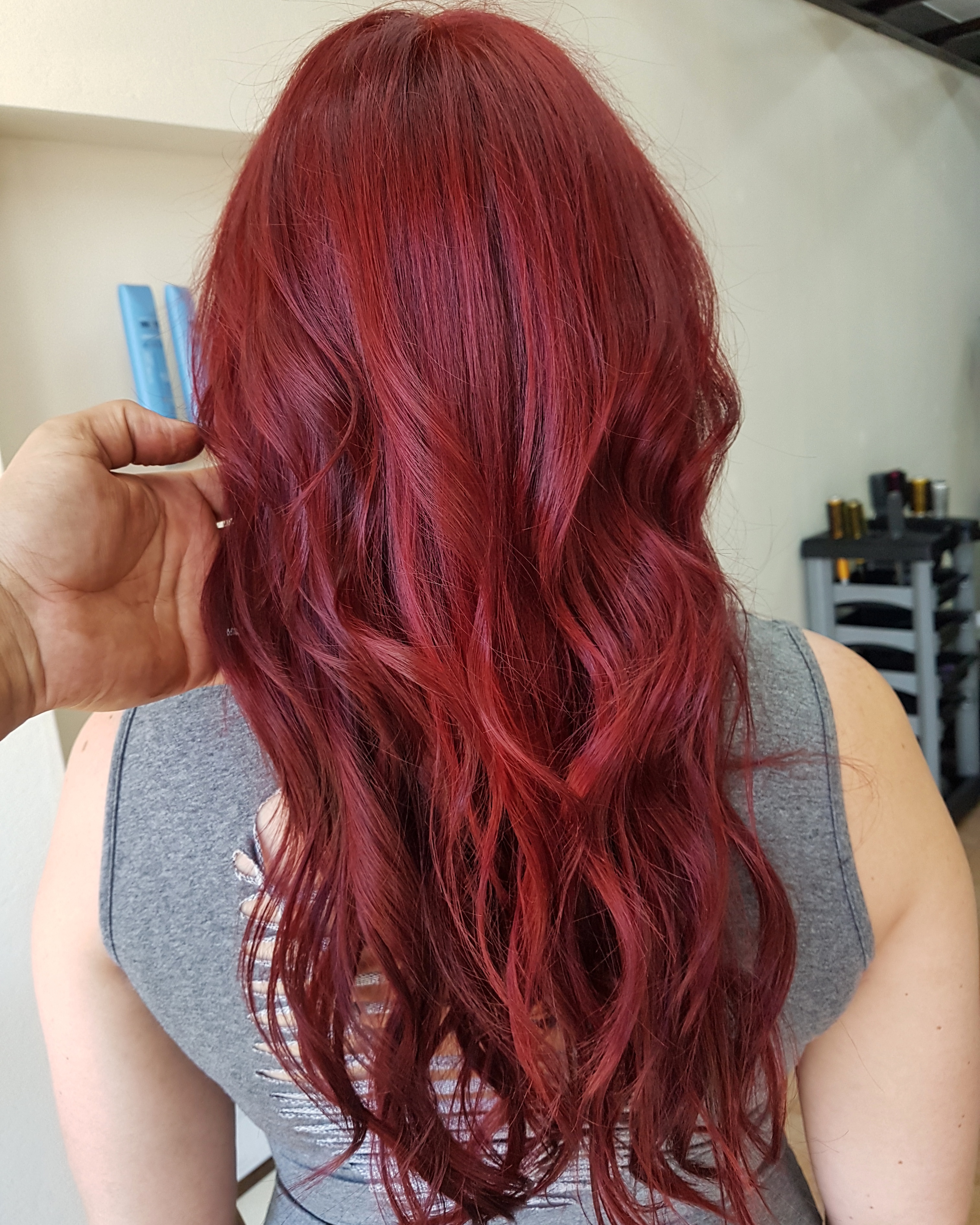 Um  vermelho Rubi para variar .
#redhair #colorista #colorhair  cabelo cabeleireiro(a) maquiador(a)