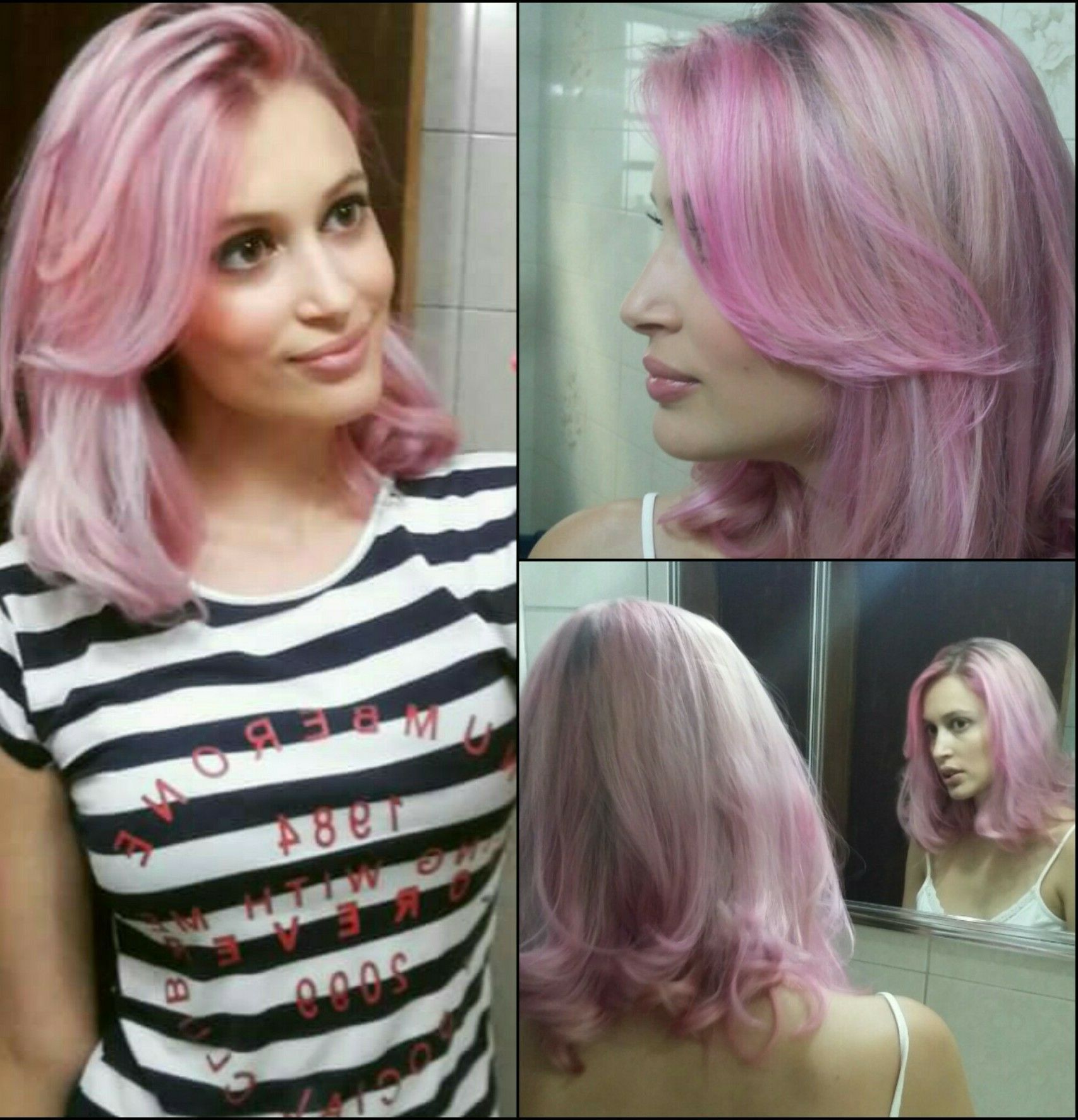 Rosa algodão doce cabelo cabeleireiro(a) consultor(a) stylist / visagista maquiador(a)
