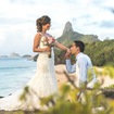 Belíssima no paraíso. Casamento em Fernando de Noronha. Make e Hair 
