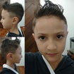 CORTE COM MAQUINA #2 DOS LADOS, E DEFINIÇÃO COM TESOURA NA PARTE DE CIMA. 
CLIENTE PEDIU DEFINIÇÃO COM GEL, SEM ESCOVA