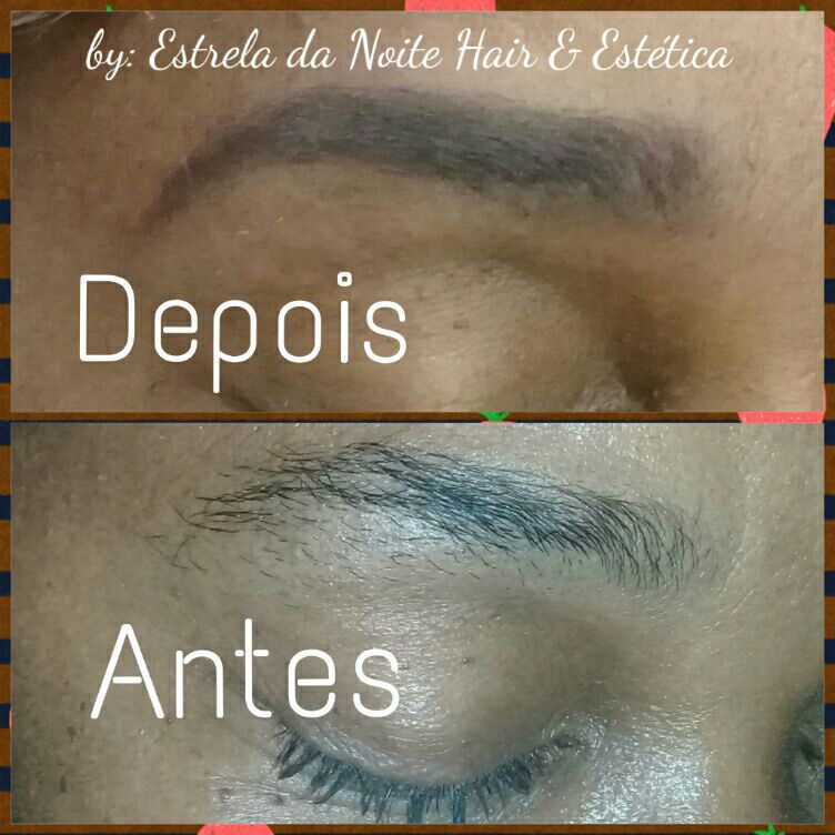 Limpeza de Sobrancelha + preenchimento com sombra estética auxiliar cabeleireiro(a) cabeleireiro(a) depilador(a) escovista designer de sobrancelhas