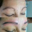Microblading Tebori realizado para cobrir falhas e dar um novo desenho as sobrancelhas, #microblading #tebori #estética