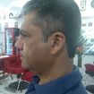 Corte social feito na tesoura e navalha em vista lateral.