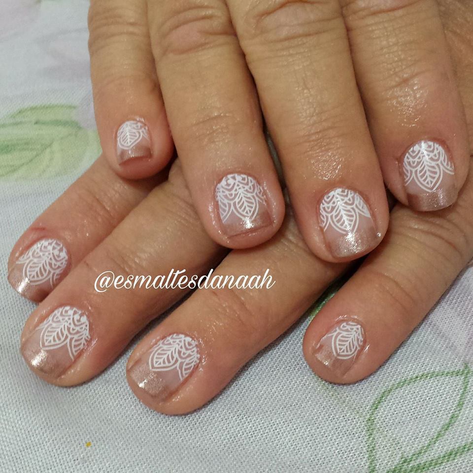 Decoração carimbada #UnhasCarimbadas unha manicure e pedicure