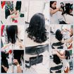 Corte V repicado+ escova modelada... top