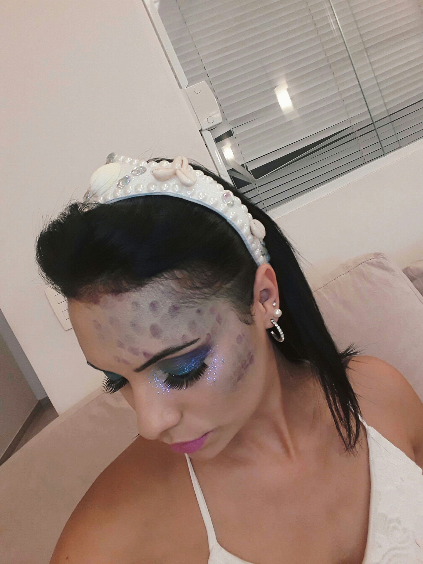 Tbm entrei no ritmo de carnaval e decidi virar sereia! 🤗🤗😍 maquiagem micropigmentador(a) designer de sobrancelhas maquiador(a)