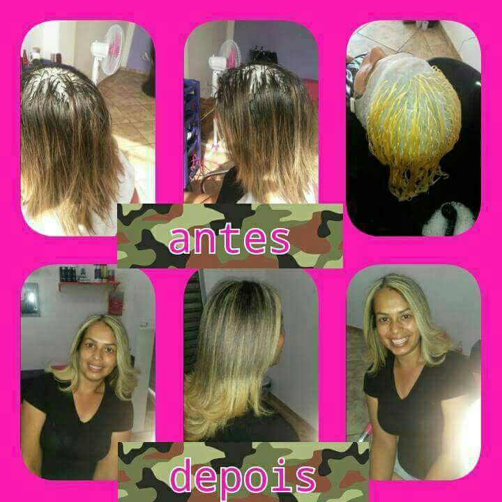 Correção e luzes cabelo cabeleireiro(a) cabeleireiro(a)