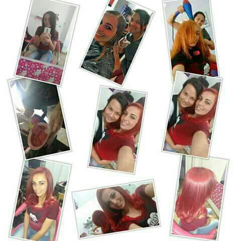 Coloraçao do castanho ao red😍🔝 cabelo cabeleireiro(a) cabeleireiro(a)