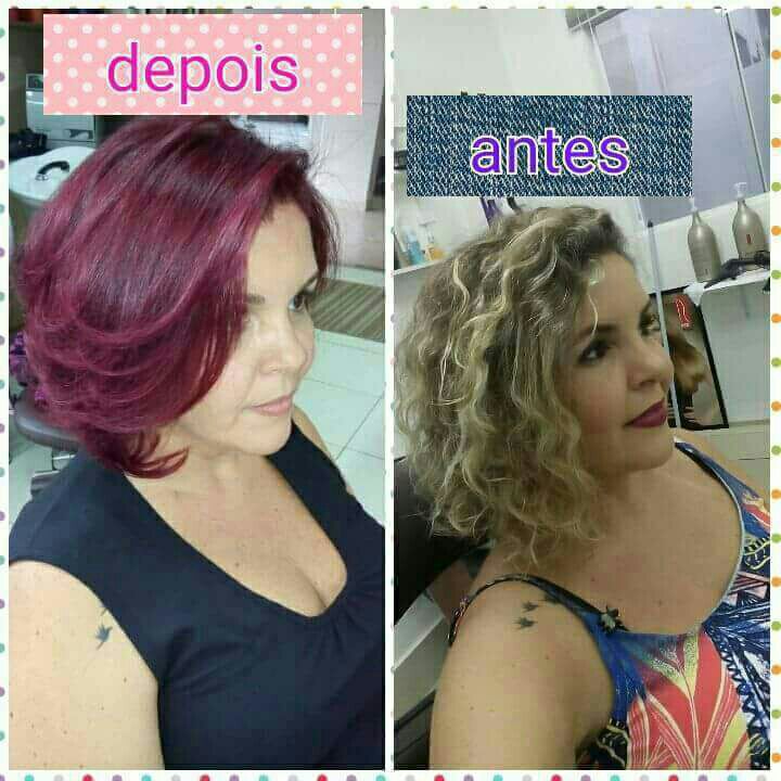 Coloraçao do loiro para o marsala radical cabelo cabeleireiro(a) cabeleireiro(a)