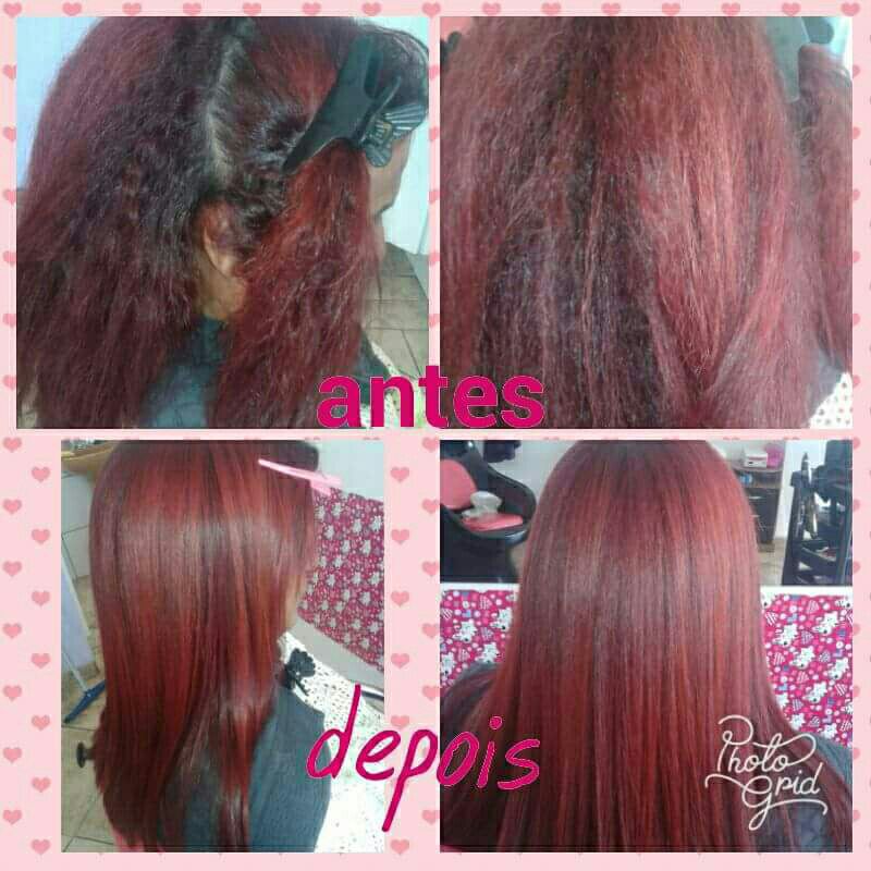 Progressiva antes e depois cabelo cabeleireiro(a) cabeleireiro(a)