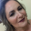 Maquiagem elaborada em pele madura.