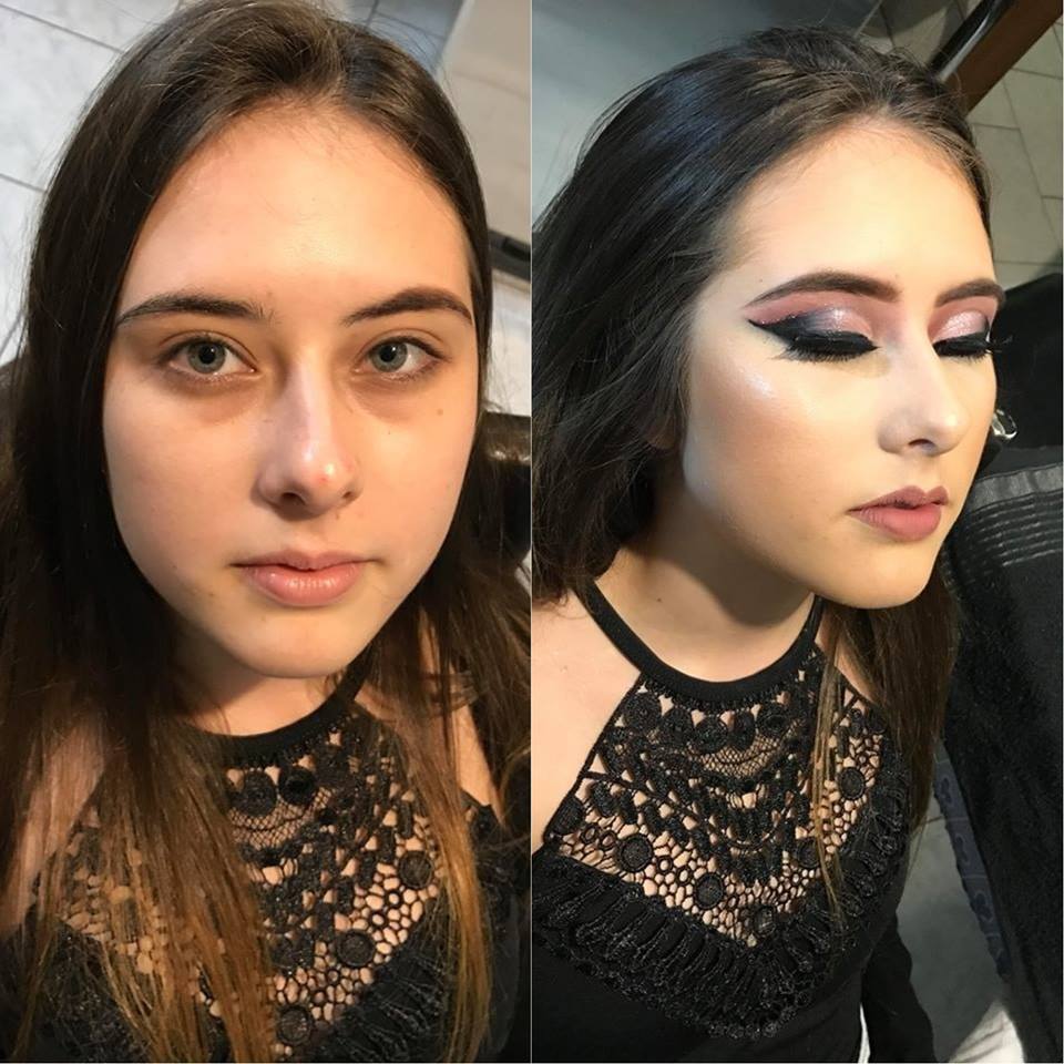 Antes e depois maravilhoso nessa modelo linda. #maccosmetics #makeupcuritiba #anastasiabeverlyhills #hudabeauty #sephora  maquiagem maquiador(a) designer de sobrancelhas