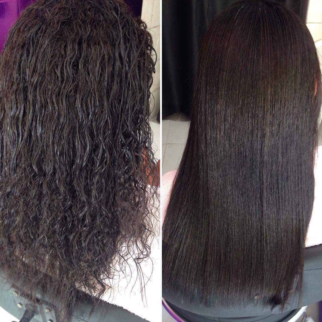 Progressiva antes e depois  cabelo cabeleireiro(a)