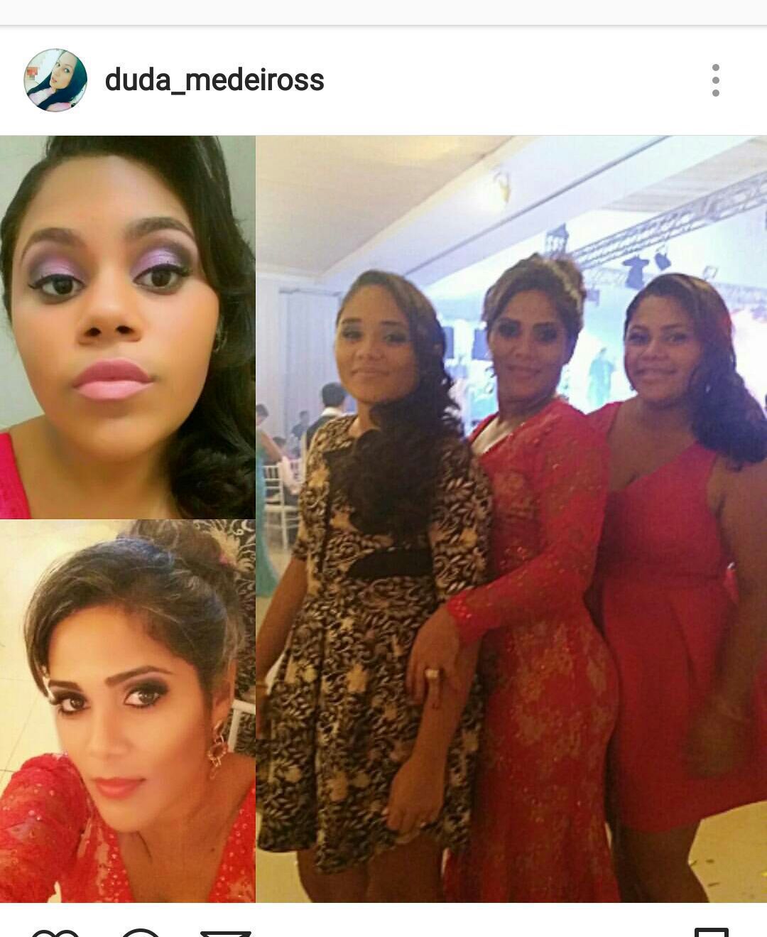 Clientes de maquiagem e penteado em dia de festa super satisfeitas cabelo auxiliar cabeleireiro(a) escovista