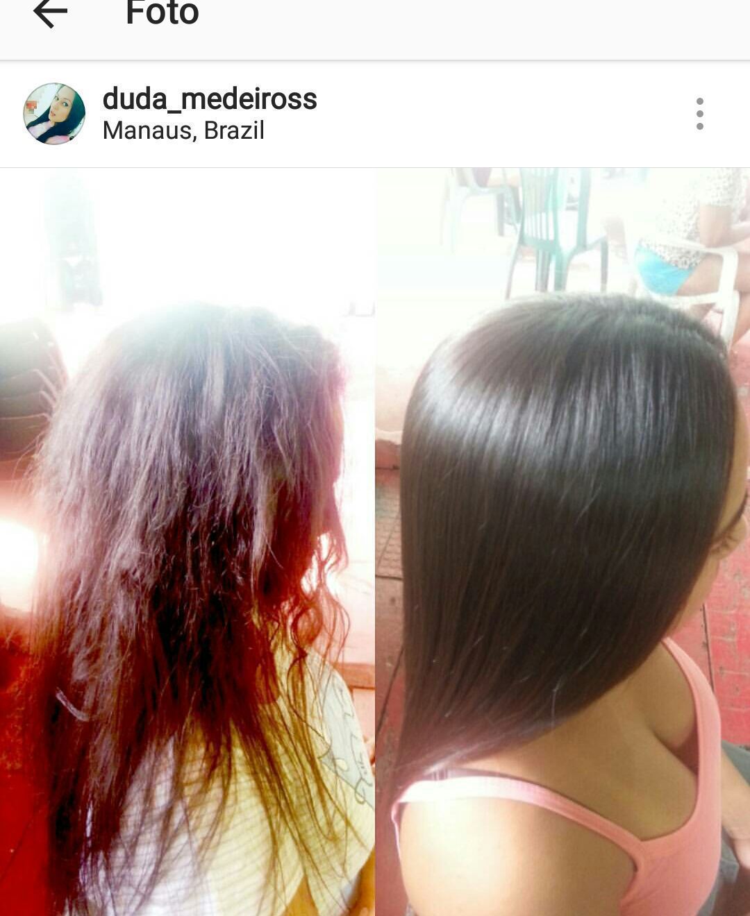 Progressiva transformadora por duda medeiros, resultado do antes e do depois somente seco com o vento do secador sem escovar cabelo auxiliar cabeleireiro(a) escovista