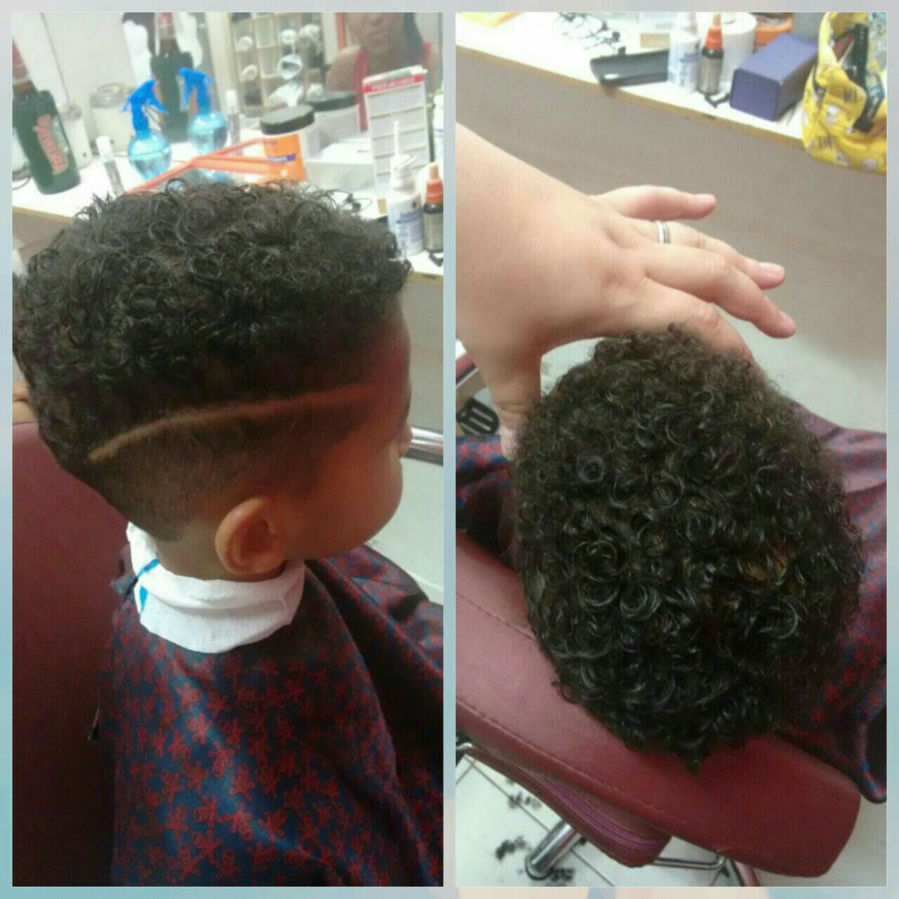 Corte e penteado infantil. cabelo barbeiro(a)