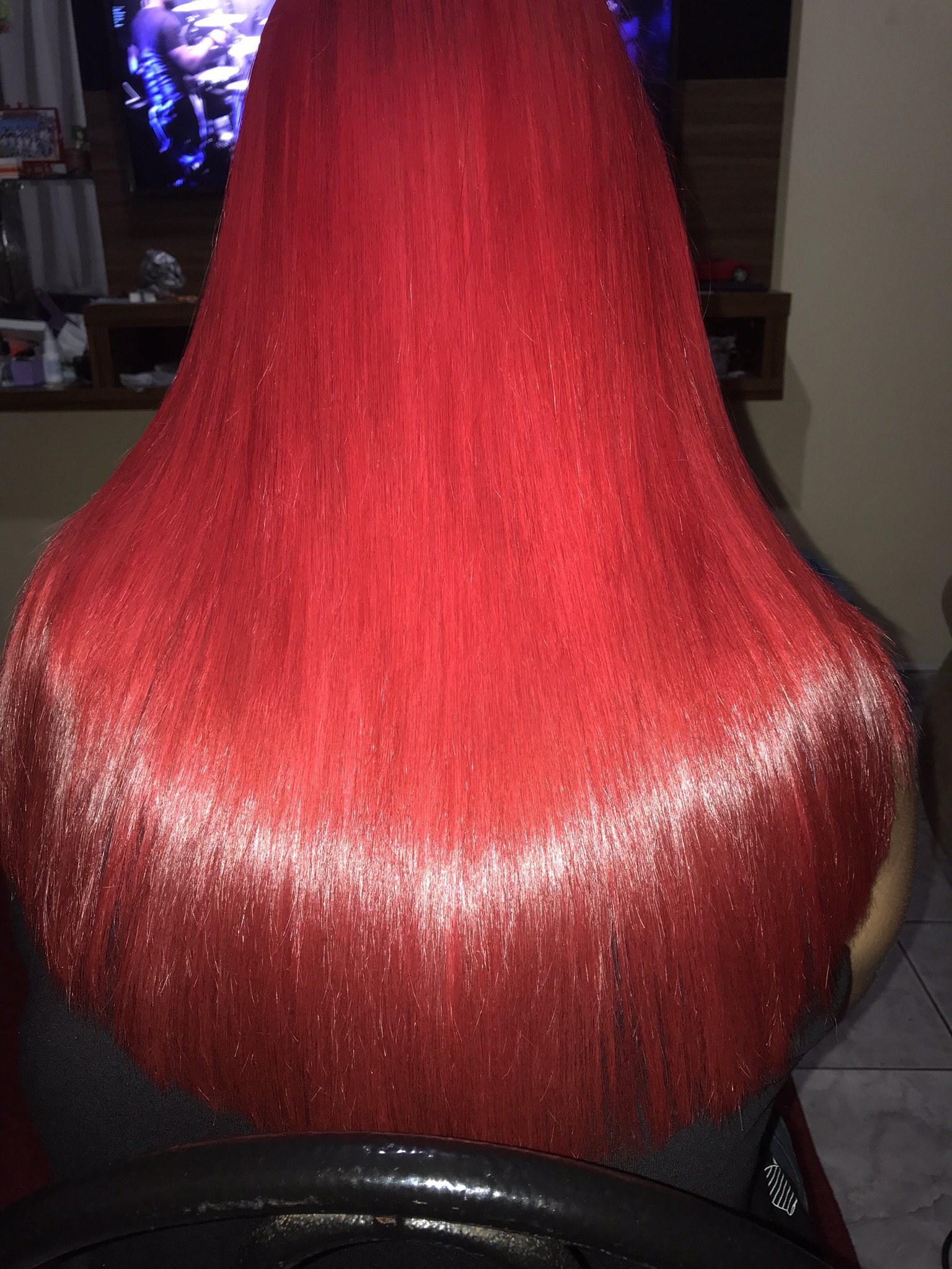 Técnica de alimento #red #cabelosaudavel cabelo estudante (cabeleireiro)