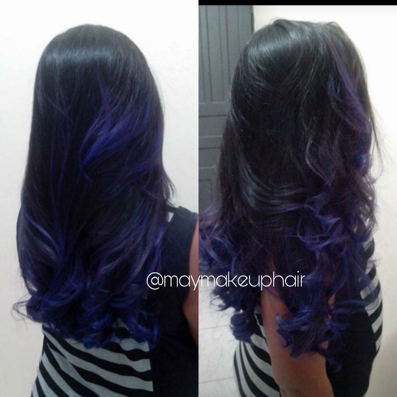 Hair blue💙💙 cabelo cabeleireiro(a) maquiador(a) designer de sobrancelhas