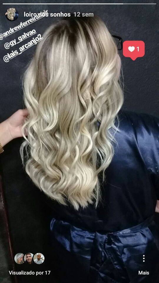 Loiro luxo! cabelo auxiliar cabeleireiro(a)