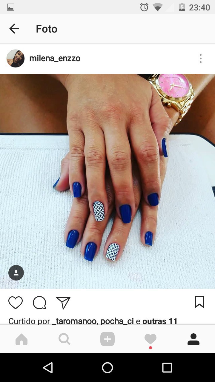 Azul ' com filha única  unha manicure e pedicure