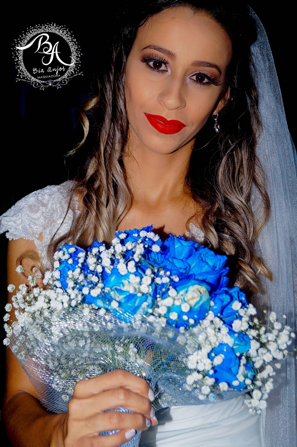 Noiva Mônica Cut Crease Rosê maquiagem maquiador(a)