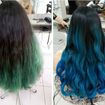 OMBRE HAIR azul! #cabeloazul#cabelocolorido#