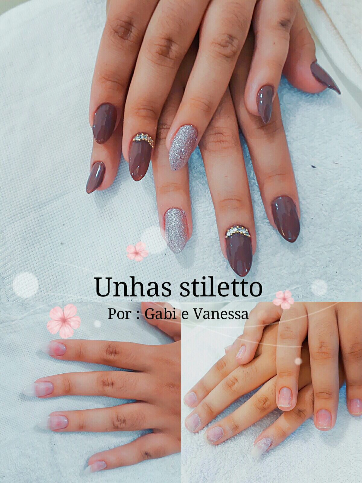 Unhas de gel estilo stiletto 
Profissionais Gabi e Vanessa 
Ligue e agende já seu horário
67991407817 unha manicure e pedicure