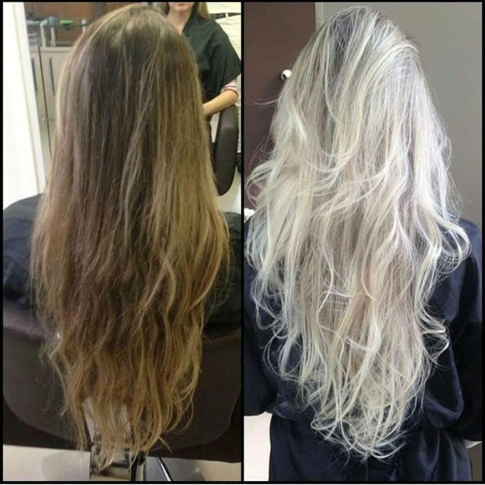 Antes e depois  cabelo cabeleireiro(a)