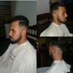 Sinto fade com barba desenhada